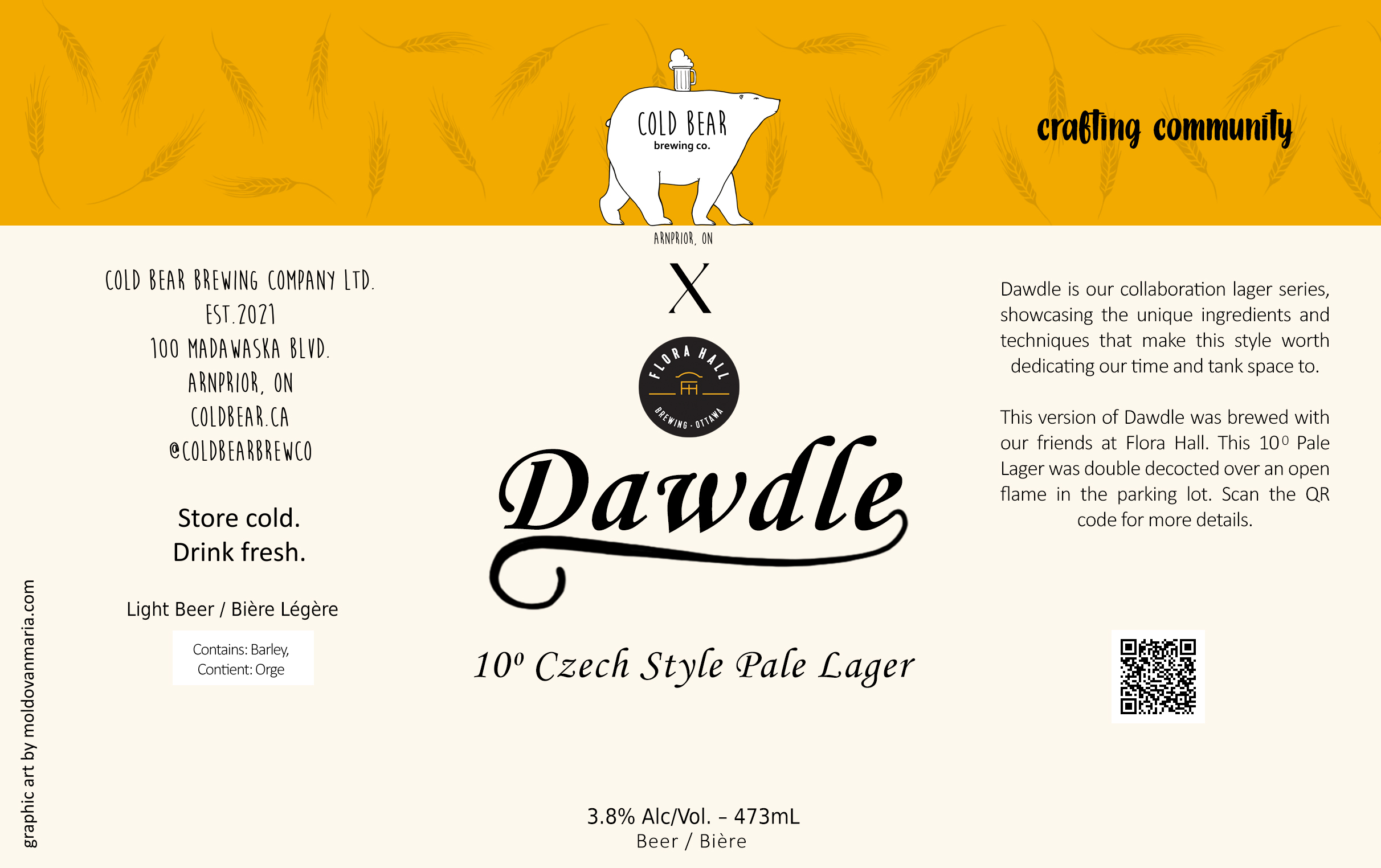 Dawdle 10 Degree Czech Style Pale Lager